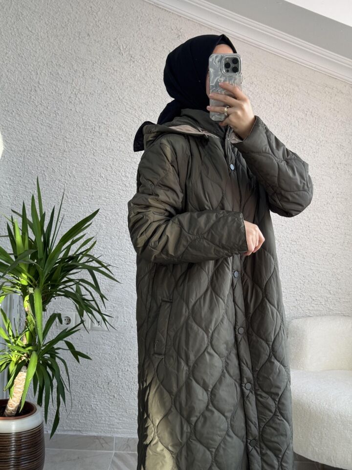 LEVİDOR İÇİ RENKLİ MONT HAKİ
