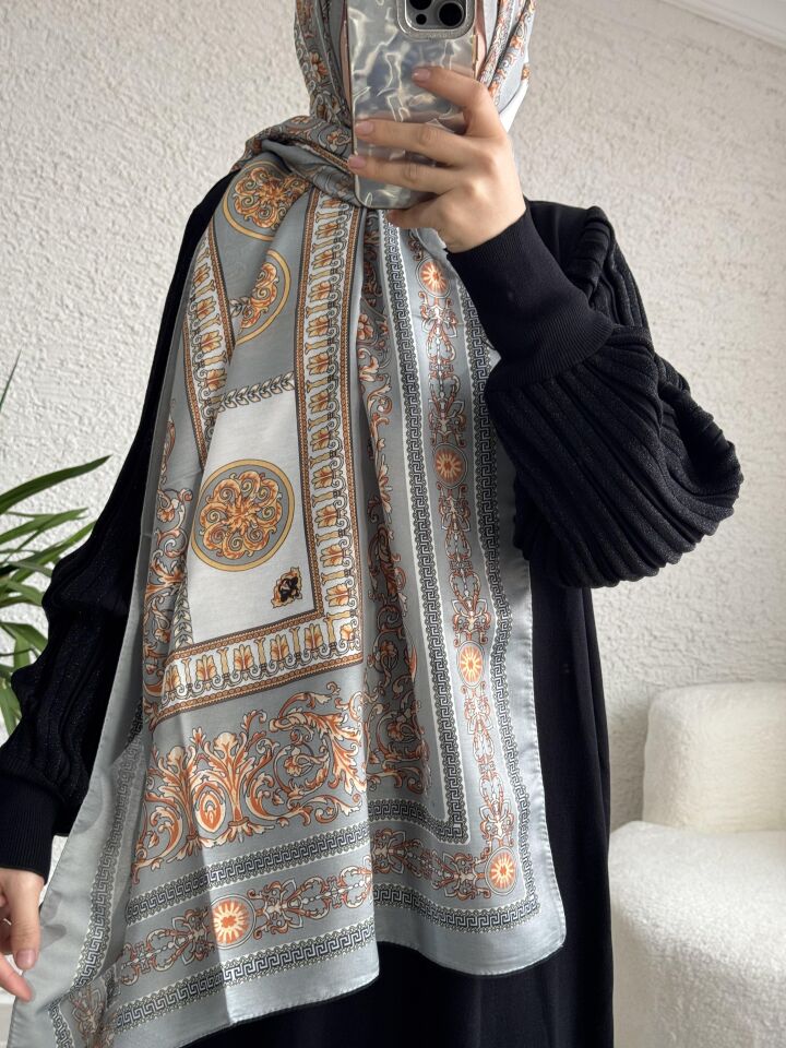 VERSACE DESEN PAMUKLU ŞAL Mint