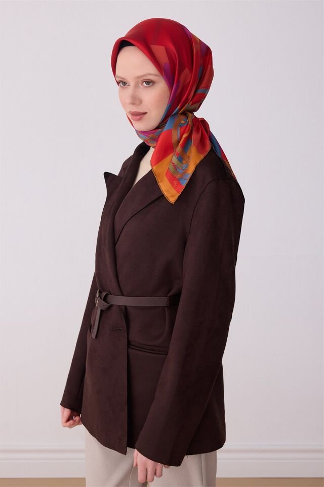 BELLİ %100 Twill İpek Eşarp 4300-80