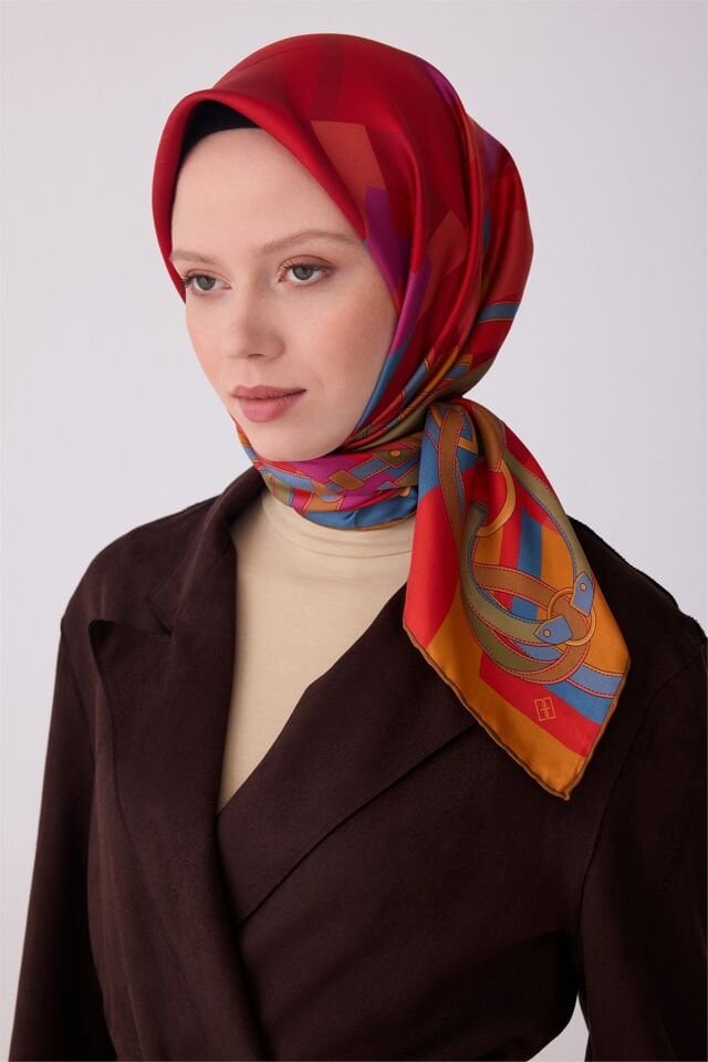 BELLİ %100 Twill İpek Eşarp 4300-80