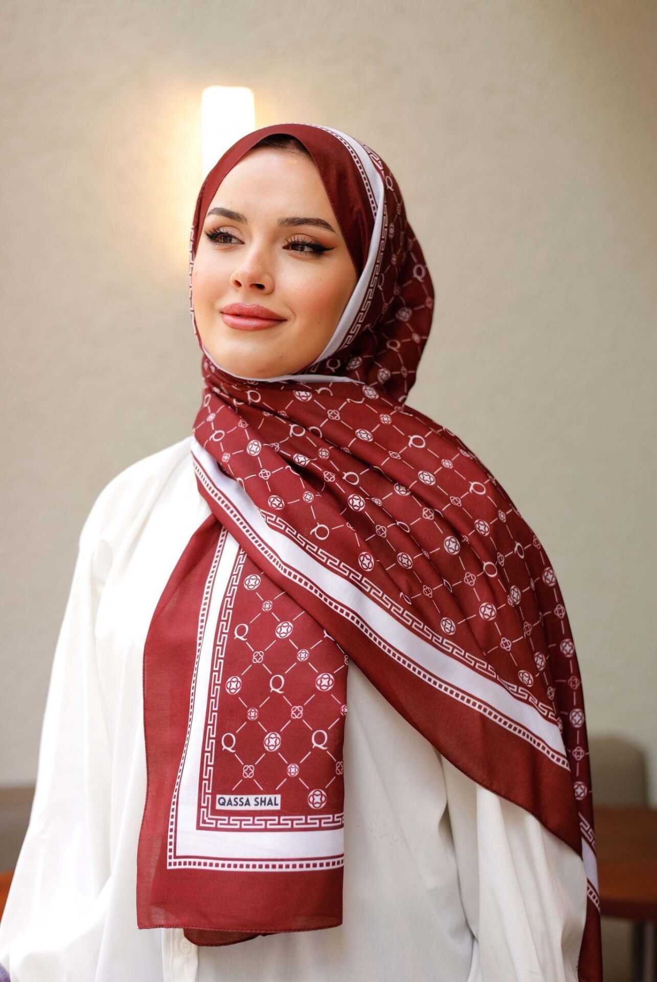 Monogram Şal BORDO