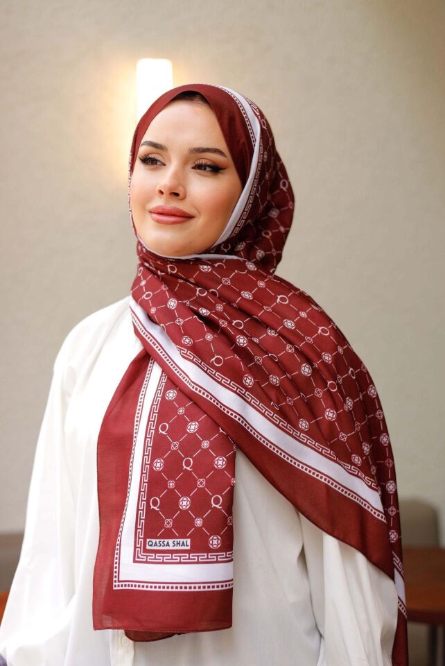Monogram Şal BORDO
