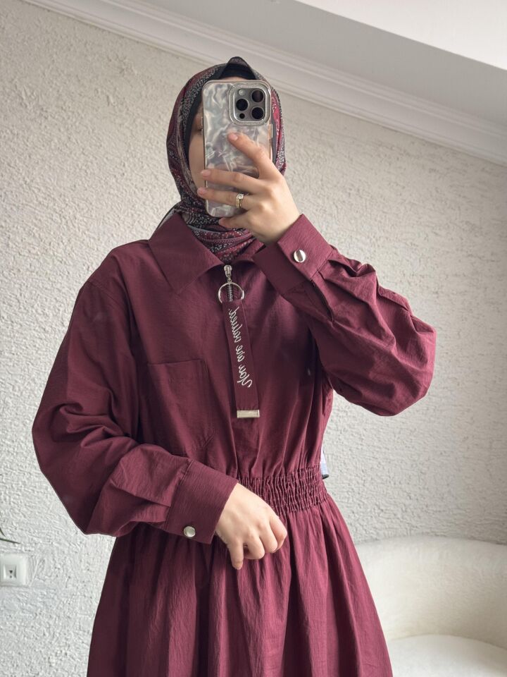 2530 Ahsen Elbise Bordo