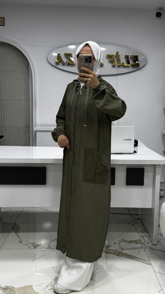 AYŞE AKAY FİLE DETAYLI KAP HAKİ