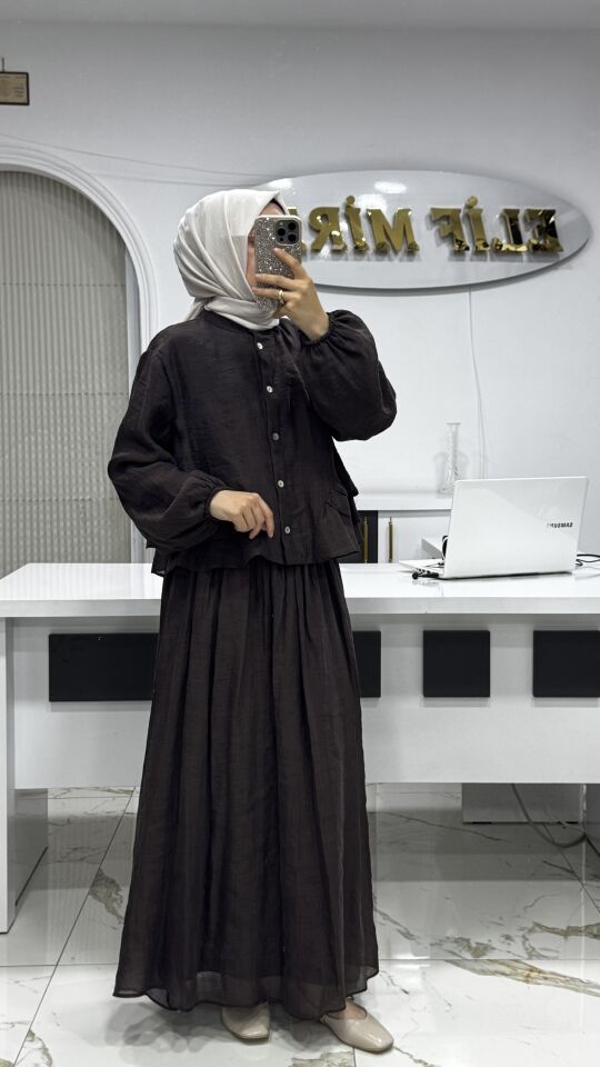 32502 KAHVE ETEKLİ TAKIM