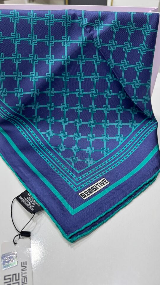 MONOGRAM DESEN İPEK EŞARP