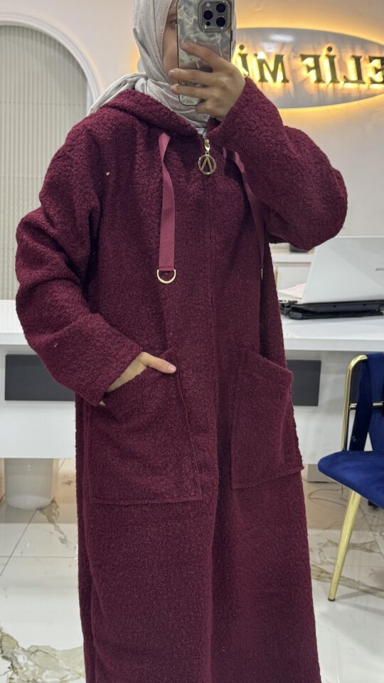 AYŞE AKAY KUZU KAP BORDO