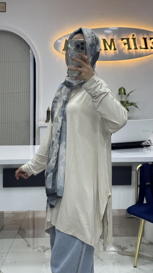 BATIK DESEN SOFT ŞAL bej