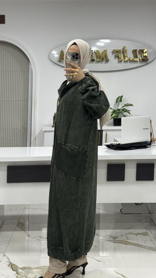 MEVSİMLİK İTHAL PAMUKLU KAP YEŞİL