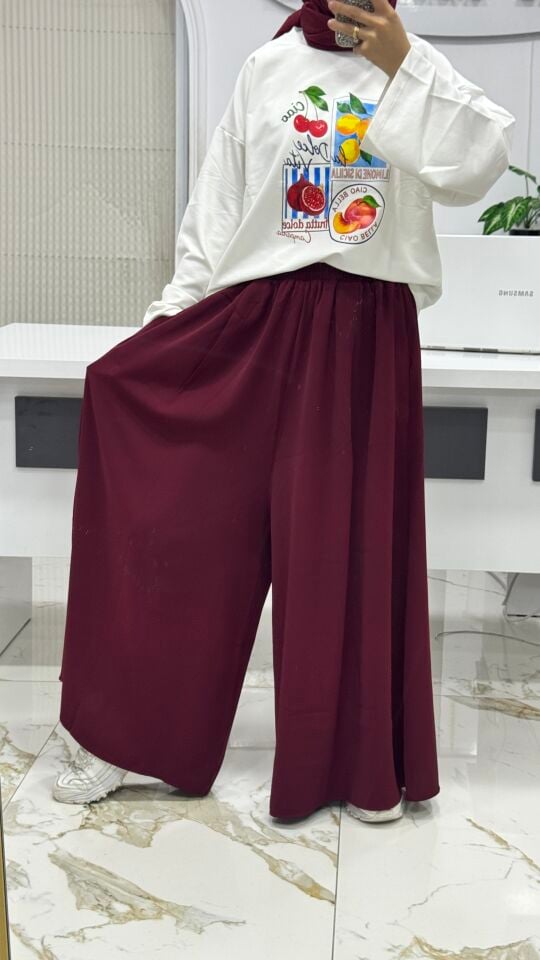 PANTOLON ETEK BORDO