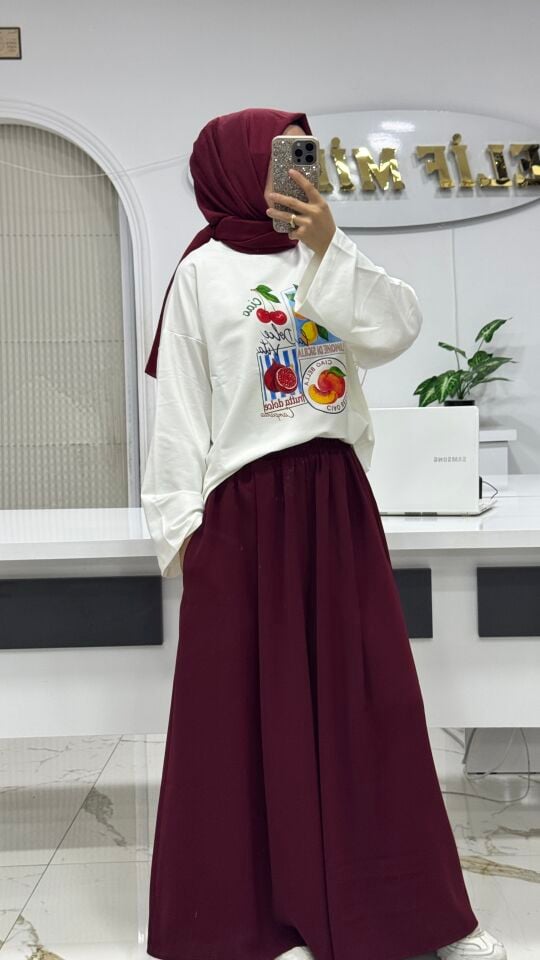 PANTOLON ETEK BORDO