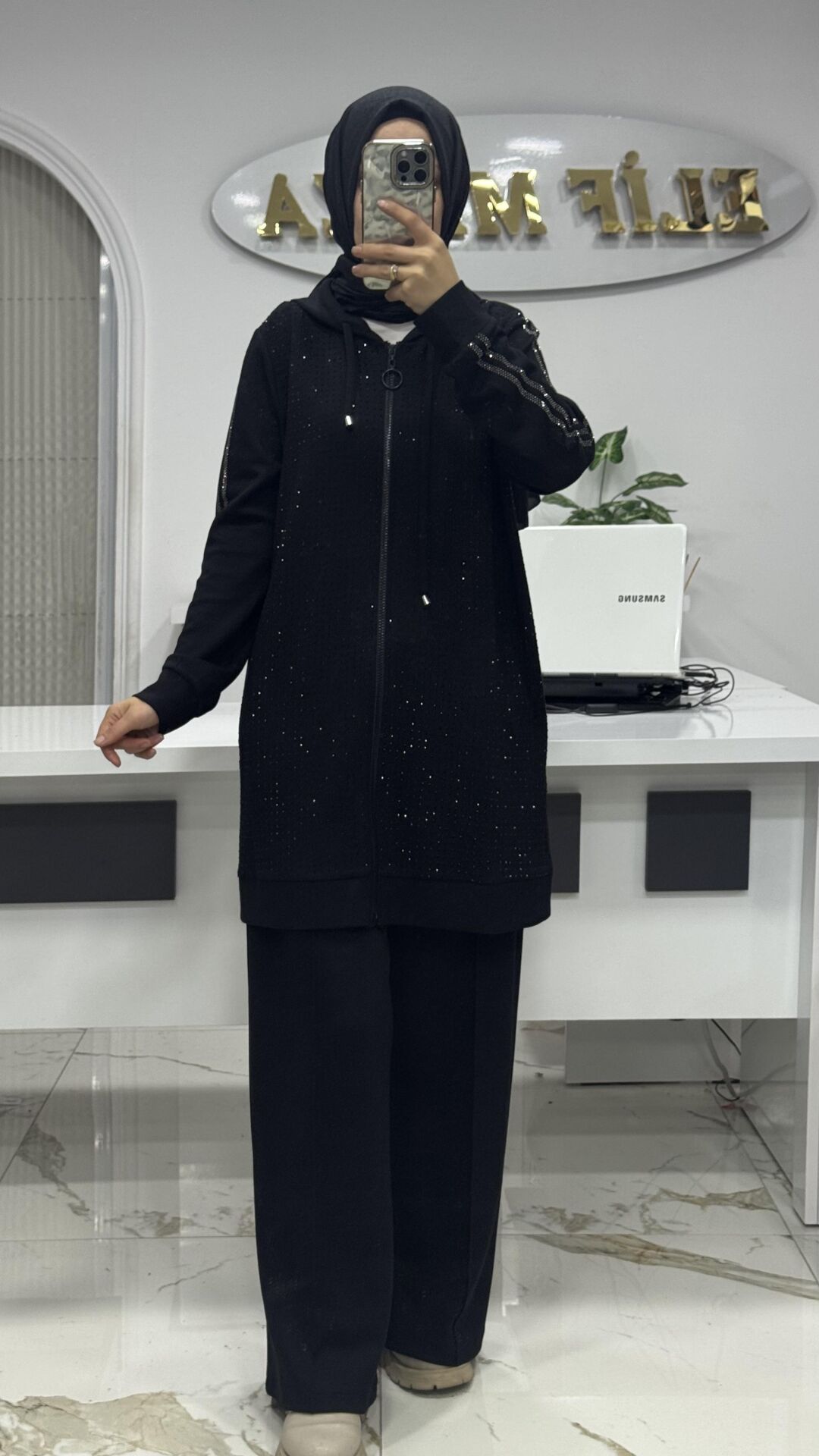 PIRILTI TAKIM SİYAH