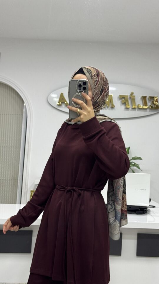 BAĞLAMA DETAYLI SWEET BORDO
