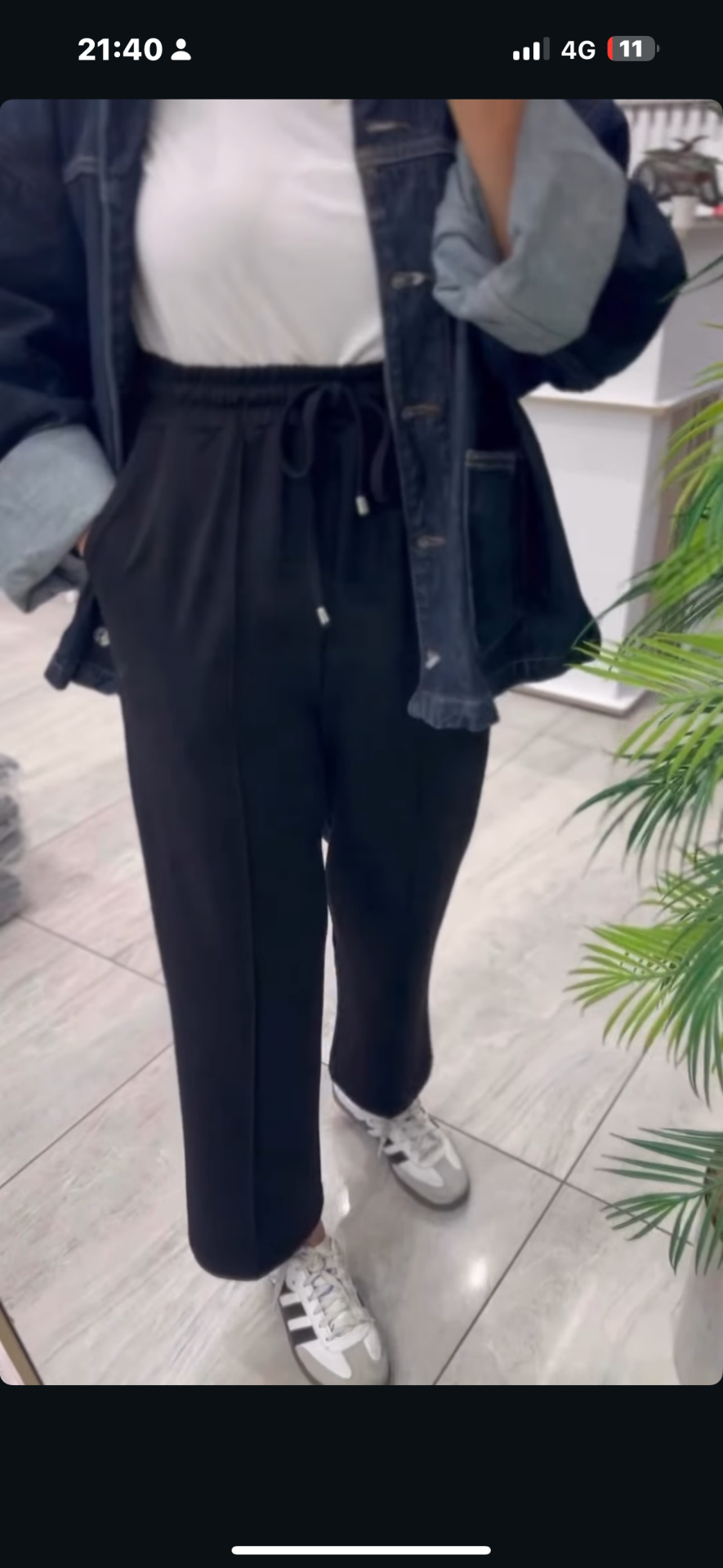 OYSHO PANTOLON LACİVERT