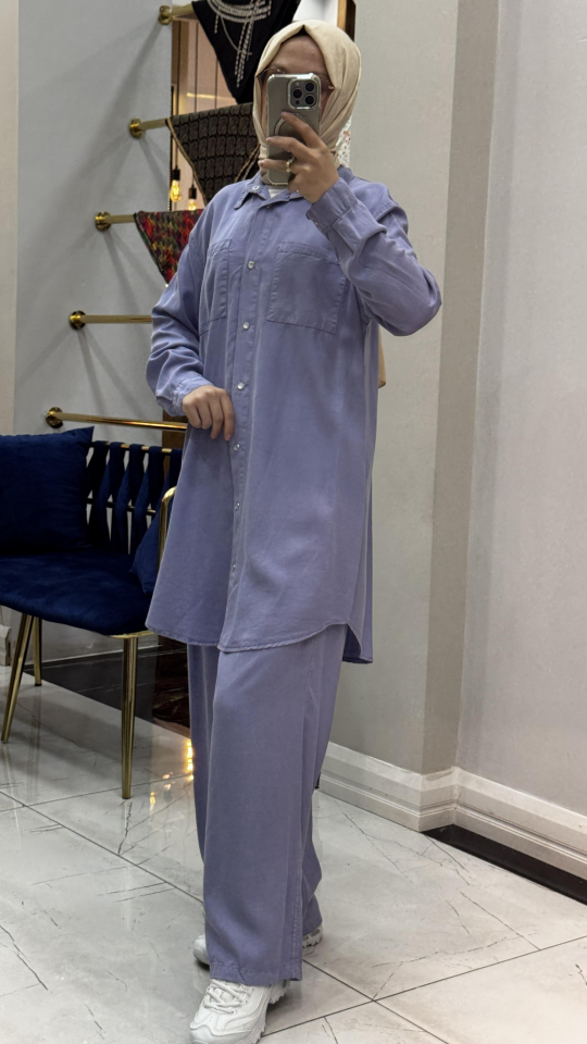 NOSHE 5723 TENCEL TAKIM LİLA