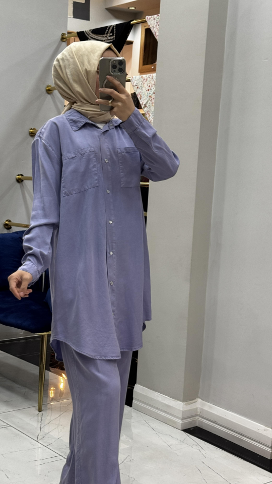 NOSHE 5723 TENCEL TAKIM LİLA