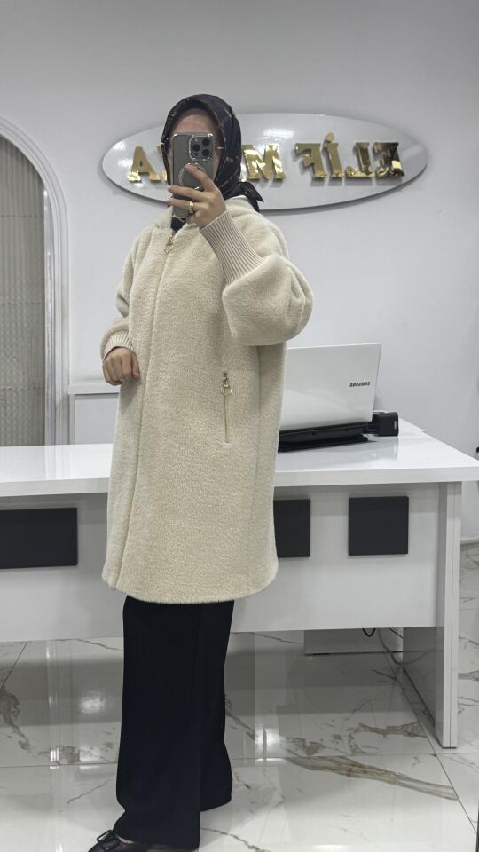 PREMİUM KALİTE ANGORA KABAN KREM