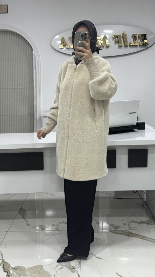 PREMİUM KALİTE ANGORA KABAN KREM