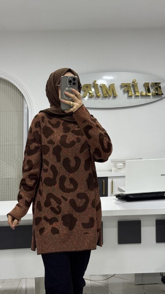 IŞILTILI LEOPAR TRİKO