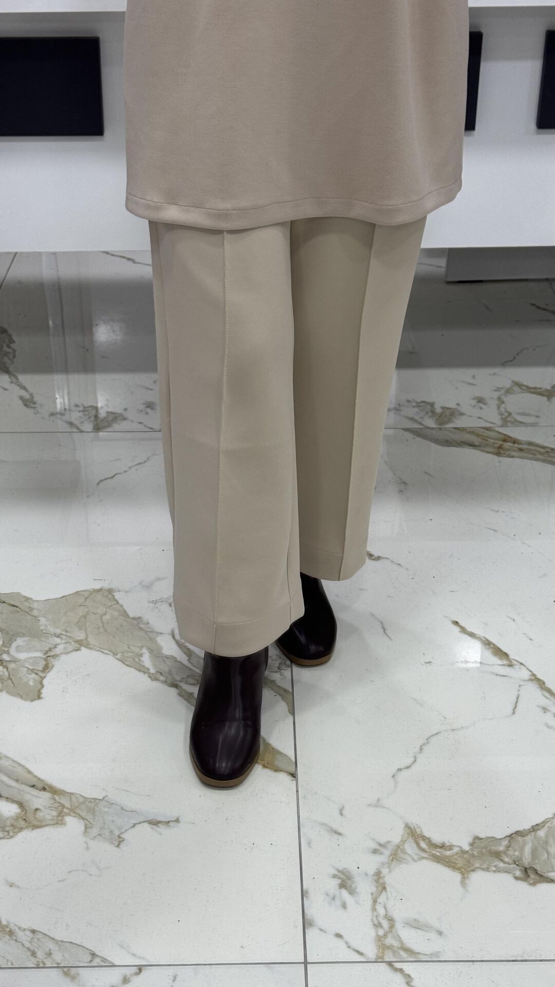 SCUBA PANTOLON KREM
