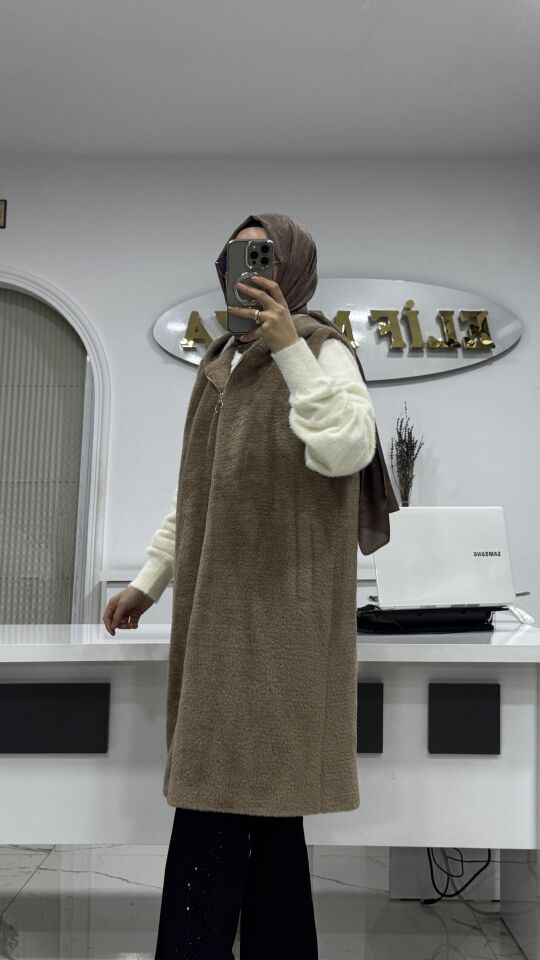PREMİUM KALİTE ANGORA YELEK VİZON