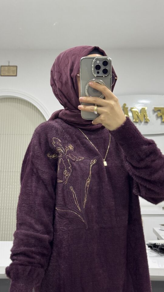 İŞLEME DETAYLI ANGORA KAZAK MÜRDÜM