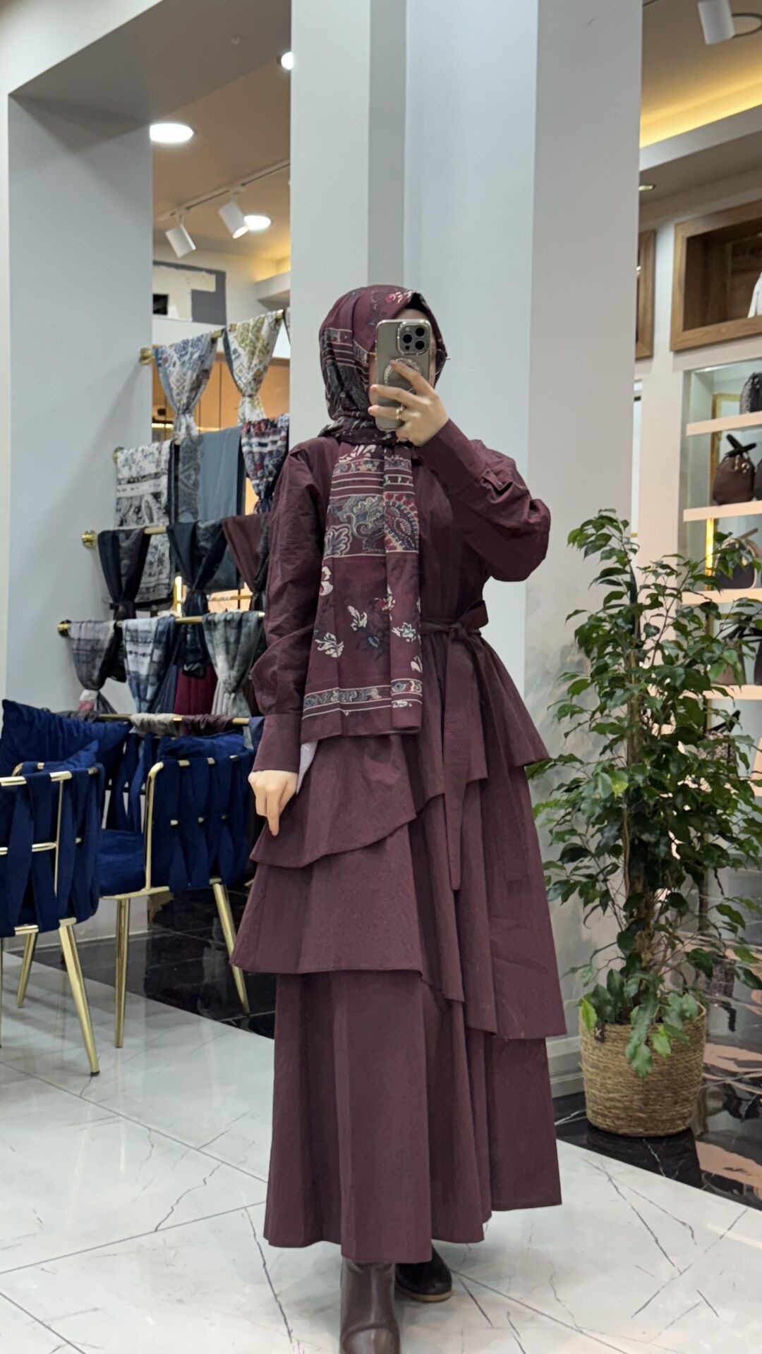 LAVİN KATLI ELBİSE MÜRDÜM