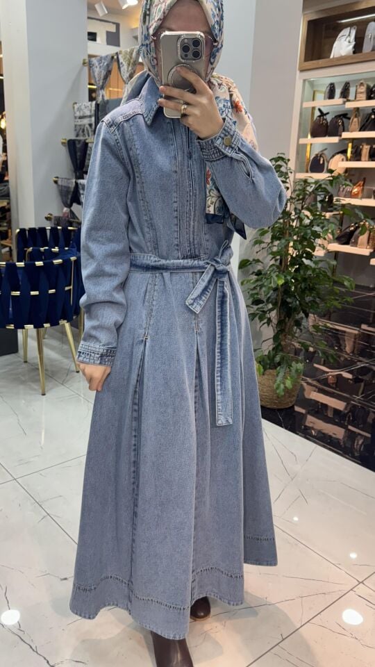 LORA DENIM ELBİSE