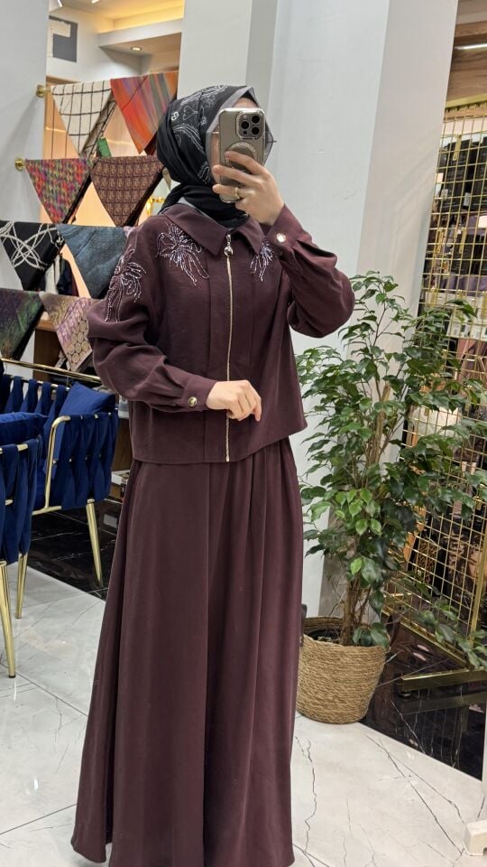 NEHİR ETEKLİ TAKIM MÜRDÜM