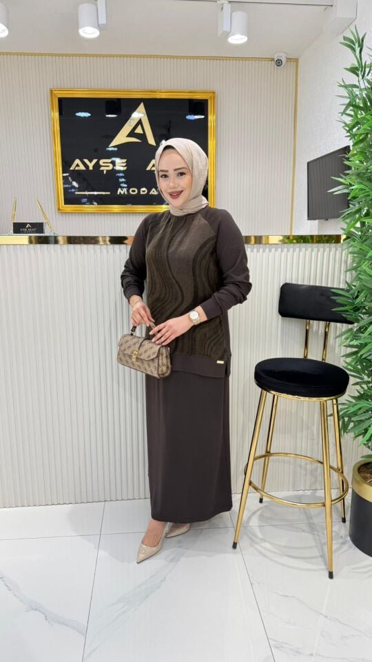 AYŞE AKAY ETEKLİ TAKIM KAHVE