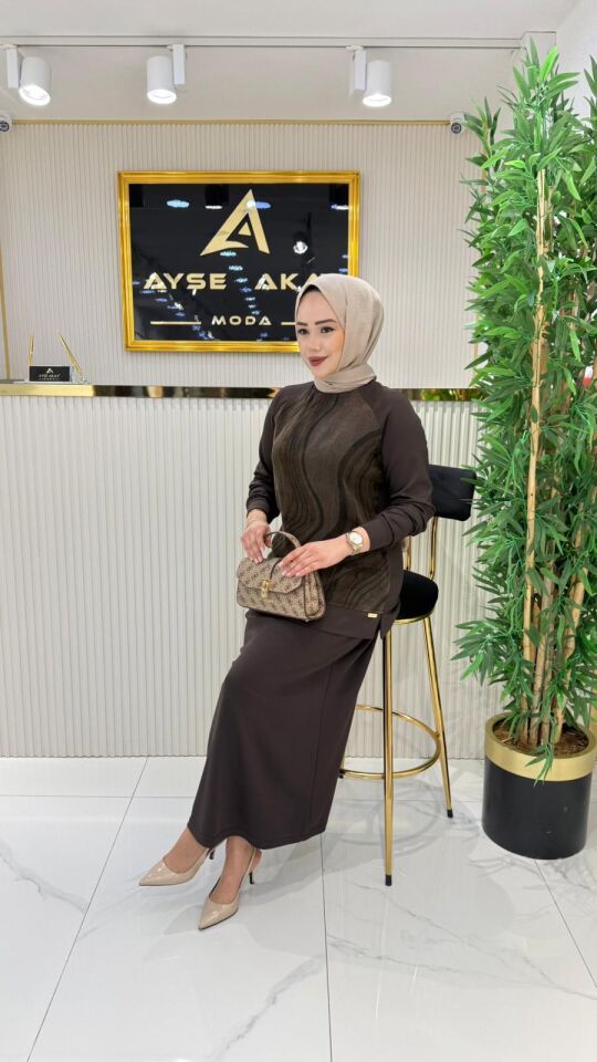 AYŞE AKAY ETEKLİ TAKIM KAHVE