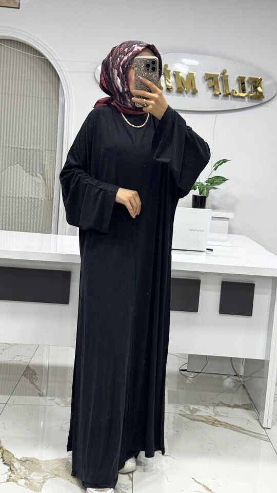 14549 Uzun TUNİKLİ Takım SİYAH