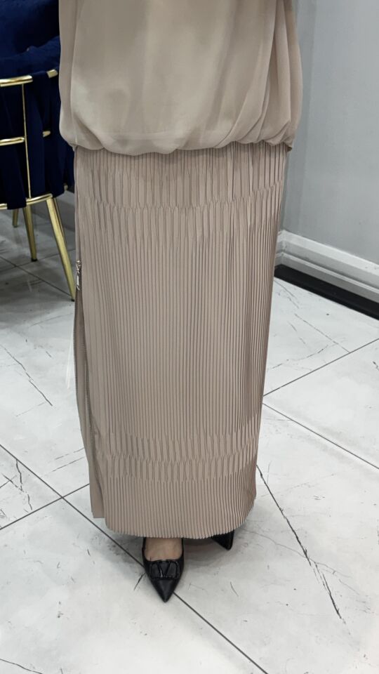 FERMUAR DETAYLI ETEK 8236 KREM